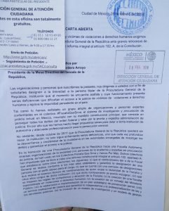 Fotografía de acuse de recibo