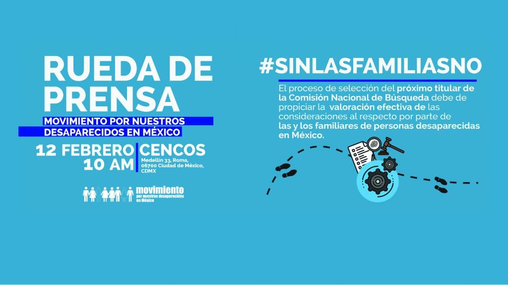 Rueda de prensa: Sin las Familias No
