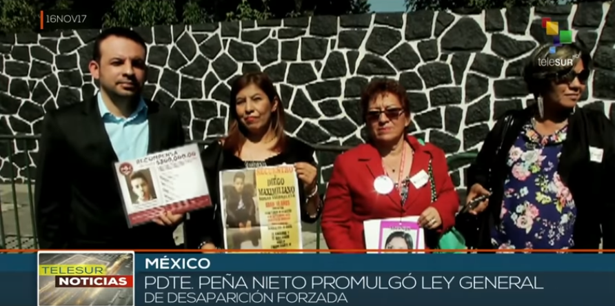 Poder Ejecutivo promulga ley contra desaparición forzada