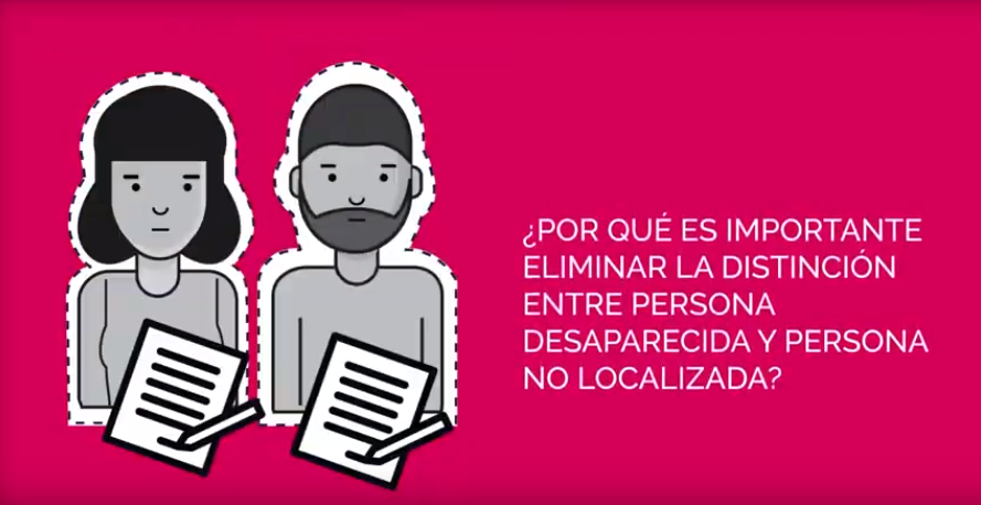 Por qué es importante eliminar la distinción entre persona desaparecida y no localizada